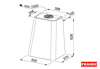 Εικόνα από Απορροφητήρας Franke Smart Deco FSMD 508 GY Light Grey Καμινάδα 50cm 3105001014