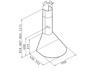 Εικόνα από Απορροφητήρας Pyramis Καμινάδα Στρόγγυλη 60cm 065017801