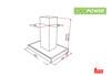Εικόνα από Απορροφητήρας Teka DPL 1185 Island Ecopower Νησίδας 110cm Inox