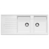 Εικόνα από Νεροχύτης Blanco Zia 8 S Silgranit 116x50cm White 515597