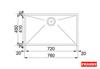 Εικόνα από Νεροχύτης Franke Planar PPX 110-72 (76x44) Inox Υποκαθήμενος 3011530208