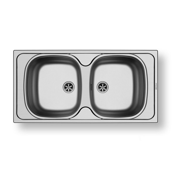 Εικόνα από Νεροχύτης Pyramis E33/33 (86x43,5) Λείος 100150801