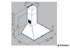 Εικόνα από Απορροφητήρας Pyramis Καμινάδα Τετράγωνη Lux 90cm 065030202