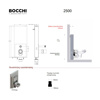 Εικόνα από Καζανάκι Εντοιχισμού Bocchi Glassbox 2500-300 Σε Γυάλινο Πλαίσιο Λευκό Κρύσταλλο
