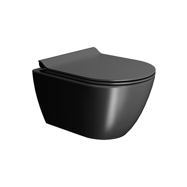 Εικόνα από Λεκάνη Κρεμαστή GSI Pura Swirl 881600SC-401 50cm Ardesia Με Slim Soft Close Κάλυμμα