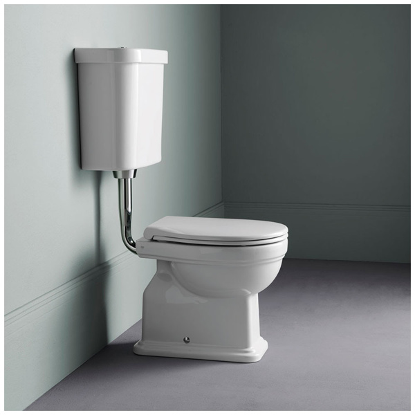 Εικόνα από Λεκάνη GSI Classic Medium Level 871000MC 73cm Υψηλής Πίεσης Κατωστόμια Κομπλέ Με Soft Close Κάλυμμα