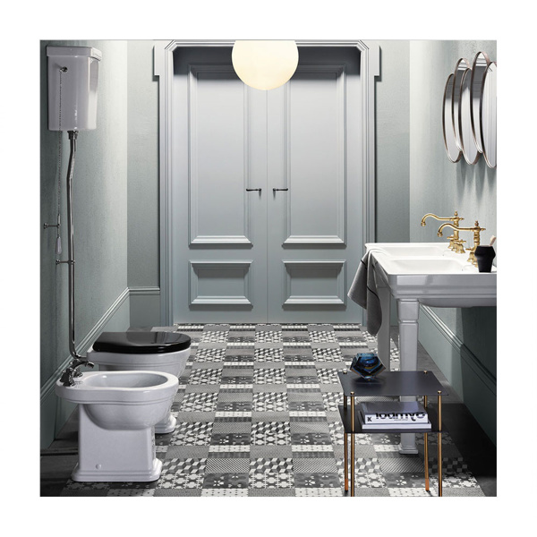 Εικόνα από Λεκάνη GSI Classic High Level 871100HNC 62-68cm Υψηλής Πίεσης Πισωστόμια Κομπλέ Με Soft Close Κάλυμμα