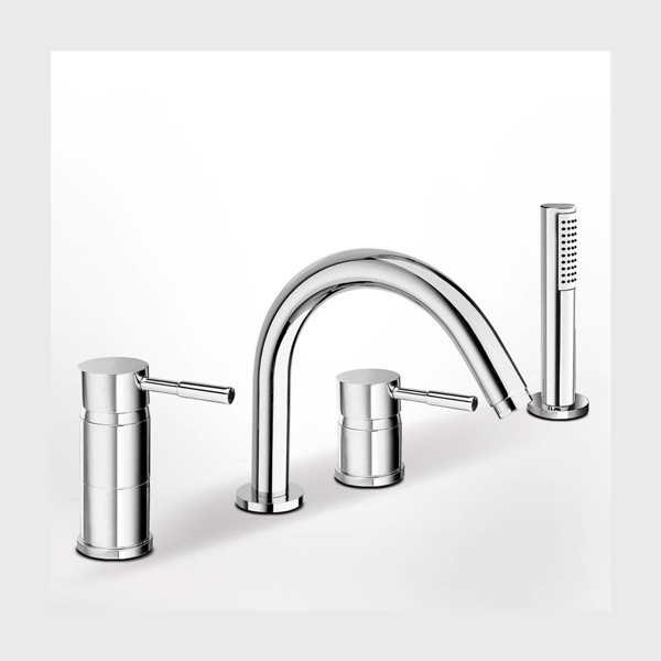 Εικόνα από Μπαταρία Λουτρού Επικαθήμενη Μπανιέρας 4 Οπών La Torre New Tech 12870-100