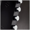 Εικόνα από Στήλη Ντούς-Υδρομασάζ  Icos Shower Astrea Θερμομικτική Black Matt 4 Εξόδων