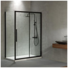 Εικόνα από Καμπίνα Ντουσιέρας Devon Flow Slider 1+1 SLF100C-400 97-101cm Black Matt Clean Glass