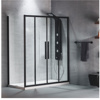 Εικόνα από Καμπίνα Ντουσιέρας Devon Flow Slider 2+2 SL2F160C-400 157-161cm Black Matt Clean Glass