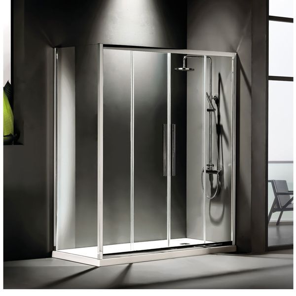 Εικόνα από Καμπίνα Ντουσιέρας Devon Flow Slider 2+2 SL2F160C-100 157-161cm Clean Glass