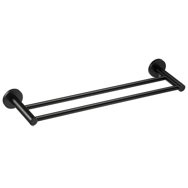 Εικόνα από Πετσετοθήκη Διπλή Verdi Sigma Black Matt 60cm 3032105