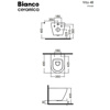 Εικόνα από Λεκάνη Κρεμαστή Bianco Ceramica Vito VT01000SC-300 48cm Με Slim Soft Close Κάλυμμα
