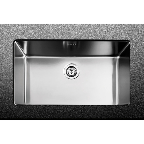 Εικόνα από Νεροχύτης Υποκαθήμενος Fortinox Squadro 28077 (75x44) Λείος Σατινέ