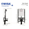 Εικόνα από Καζανάκι Εντοιχισμού Wisa Slim Stand 2922 Ελεύθερης Τοποθέτησης