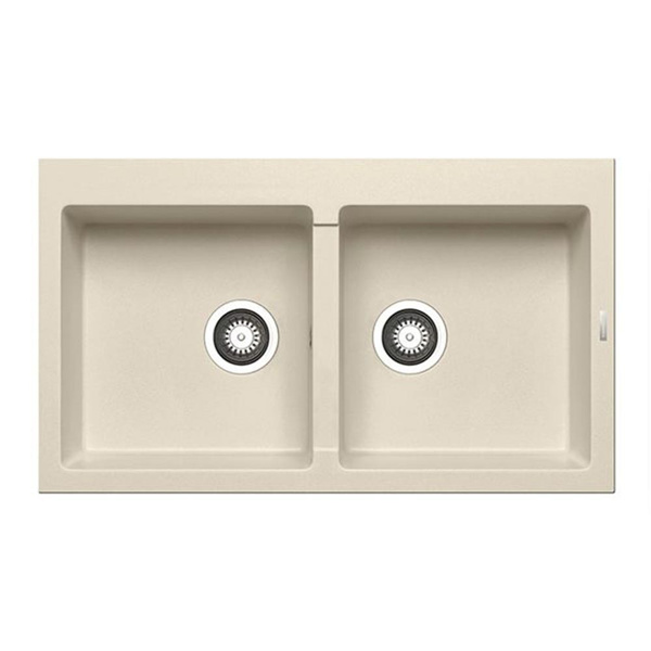 Εικόνα από Νεροχύτης Pyramis Pyragranite Athlos (86x50) 2B Ivory 070110711