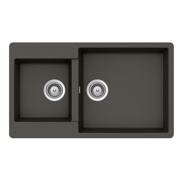 Εικόνα από Νεροχύτης Schock Cristalite Element 31290-1421 (86x50) Asphalt (Graphite)