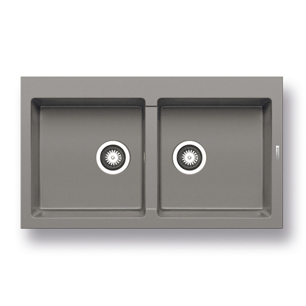 Εικόνα από Νεροχύτης Pyramis Pyragranite Athlos (86x50) 2B Industrial Grey 070185911