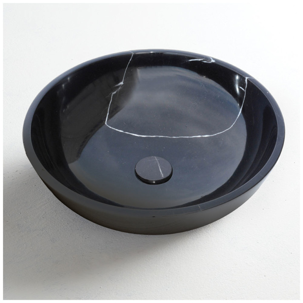 Εικόνα από Νιπτήρας Μπάνιου Fossil Molo DR45-400 Ø45cm Marquina Nero