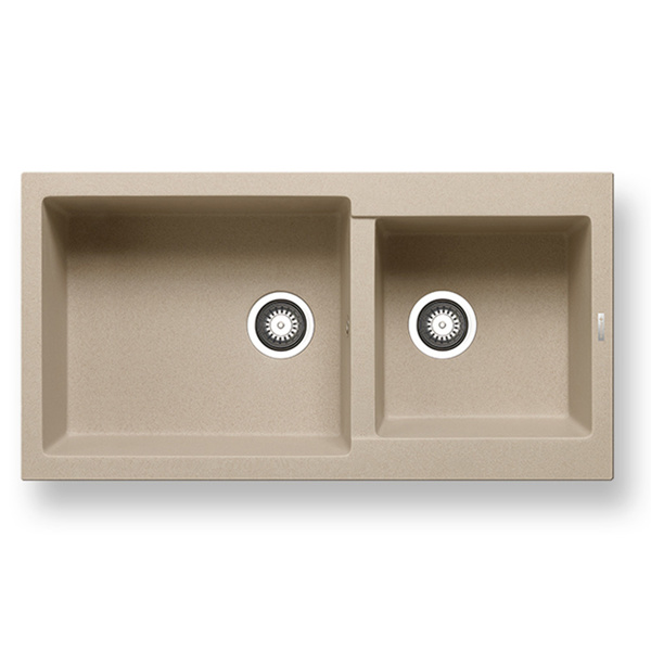 Εικόνα από Νεροχύτης Pyramis Pyragranite Alazia (96x50) 1 3/4B Dark Beige 070183311