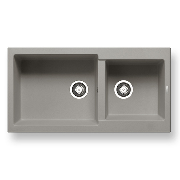 Εικόνα από Νεροχύτης Pyramis Pyragranite Alazia (96x50) 1 3/4B Industrial Grey 070183411