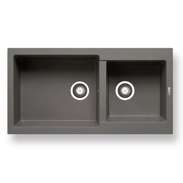 Εικόνα από Νεροχύτης Pyramis Pyragranite Alazia (96x50) 1 3/4B Iron Grey 070183511