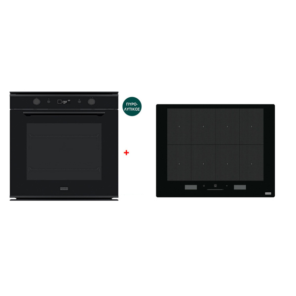 Εικόνα από Φούρνος Franke Mythos Black Steel FMY 98 P BK 3166301052 + Επαγωγική Εστία Franke Mythos FMY 658 I FP BK 3061602052