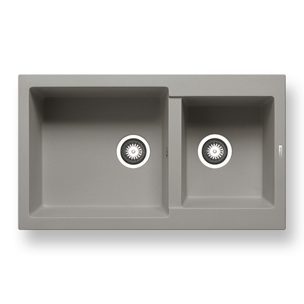 Εικόνα από Νεροχύτης Pyramis Pyragranite Alazia (86x50) 1 3/4B Industrial Grey 070106711