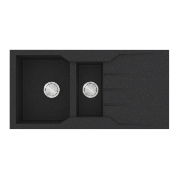 Εικόνα από Νεροχύτης Sanitec Ultra Granite 802 (100x50) Grafite