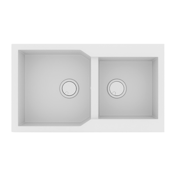 Εικόνα από Νεροχύτης Sanitec Ultra Granite 804 (86x50) Bianco