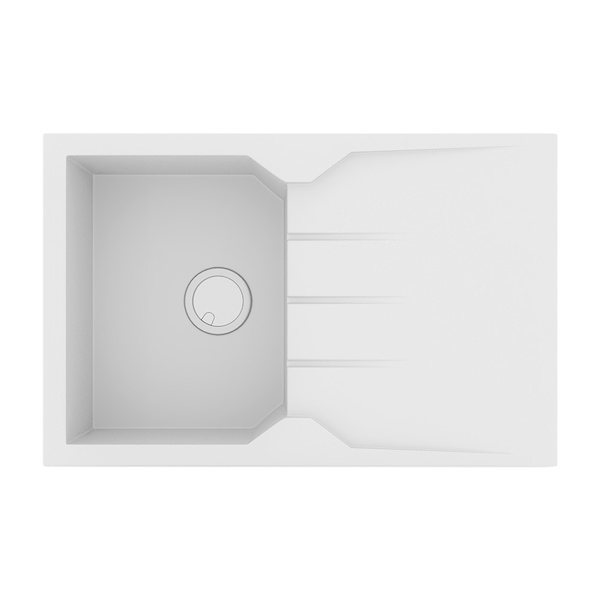 Εικόνα από Νεροχύτης Sanitec Ultra Granite 807 (79x50) Bianco