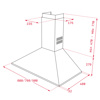 Εικόνα από Απορροφητήρας Teka DBP 90 Pro Καμινάδα 90cm Inox F.841