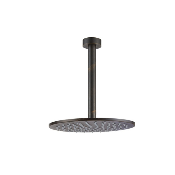 Εικόνα από Ανακλινόμενη Κεφαλή Armando Vicario Brass Ø25 Με Μπράτσο Οροφής 20cm 800597-424 + 800087-424 Rusty Black