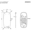 Εικόνα από Καθρέπτης Φωτιζόμενος LED Luminor Zen 50 50x110cm