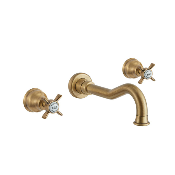 Εικόνα από Μπαταρία Νιπτήρος Εντοιχισμού 3 Οπών Bugnatese Princeton 869-220 Bronze