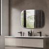 Εικόνα από Καθρέπτης Φωτιζόμενος LED Luminor Fiz 60 60x80cm Black Brushed