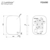 Εικόνα από Καθρέπτης Φωτιζόμενος LED Luminor Fiz 60 60x80cm Inox Brushed