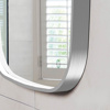Εικόνα από Καθρέπτης Φωτιζόμενος LED Luminor Fiz 60 60x80cm Inox Brushed
