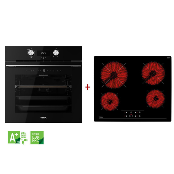 Εικόνα από Σετ Teka Φούρνος Πυρολυτικός Teka Maestro Pizza HLB 8510 P + Εστία TBC 64010 111000046+112550014