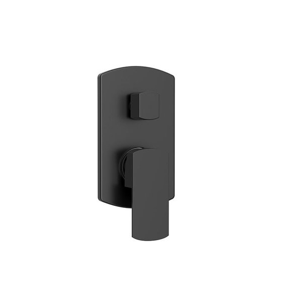 Εικόνα από Μπαταρία Εντοιχισμού Λουτρού 2 Σημείων Orabella Ardesia 10347 Μαύρο Ματ