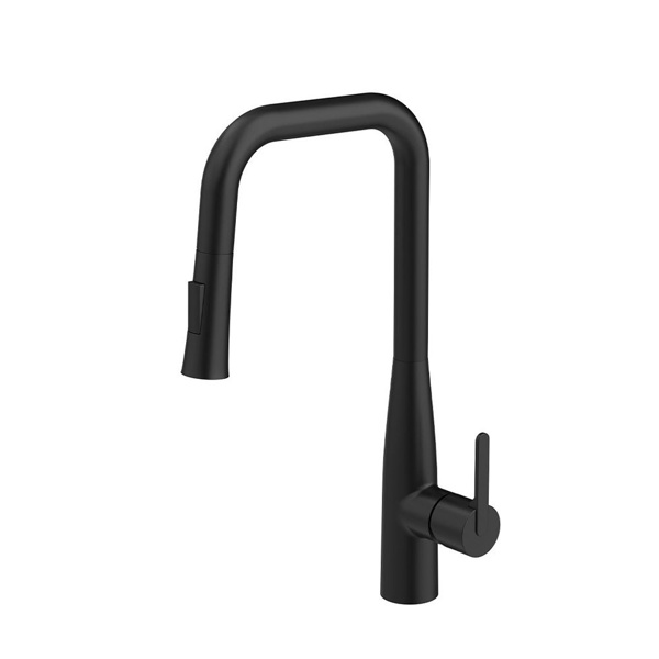 Εικόνα από Μπαταρία Κουζίνας Orabella Comfort Ντους 2 Ροών 20123 Μαύρο Ματ