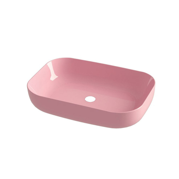 Εικόνα από Νιπτήρας Μπάνιου Orabella Metamorfosis 42600 60x42cm Επικαθήμενος 60112 Pink Glossy