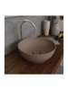 Εικόνα από Νιπτήρας Μπάνιου Orabella Trend Round 02 Επικαθήμενος 60122 Φ38cm  Καφέ Ματ