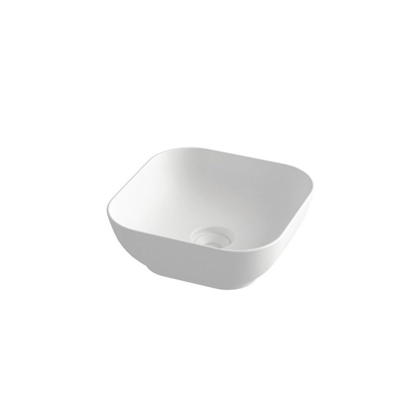 Εικόνα από Νιπτήρας Μπάνιου Orabella Trend Square 02 38x38cm Επικαθήμενος 60133 Λευκό Ματ