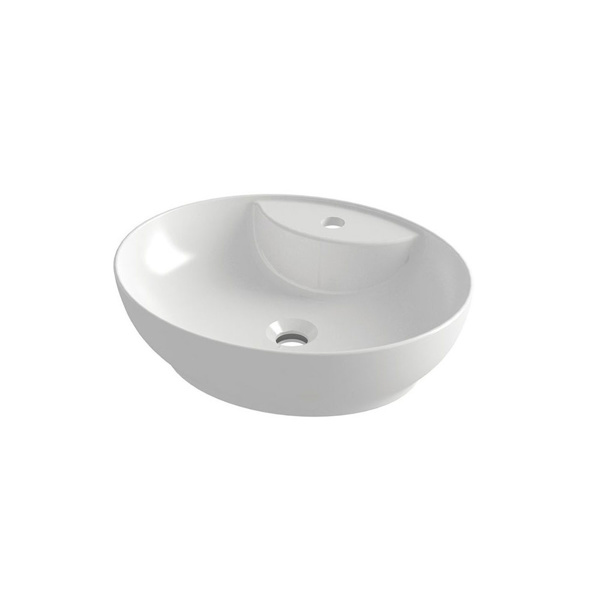 Εικόνα από Νιπτήρας Μπάνιου Orabella Trend Oval 01 50x42cm Επικαθήμενος 60137 Λευκός