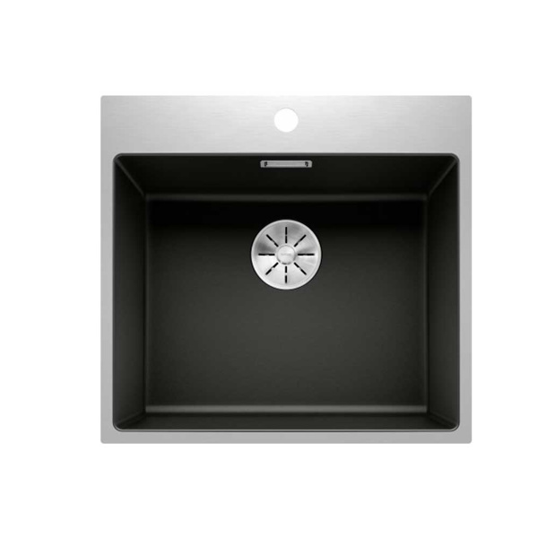 Εικόνα από Νεροχύτης Ένθετος Blanco Subline 500-IF/A Silgranit Steel Frame 54,3x51cm Black 526000