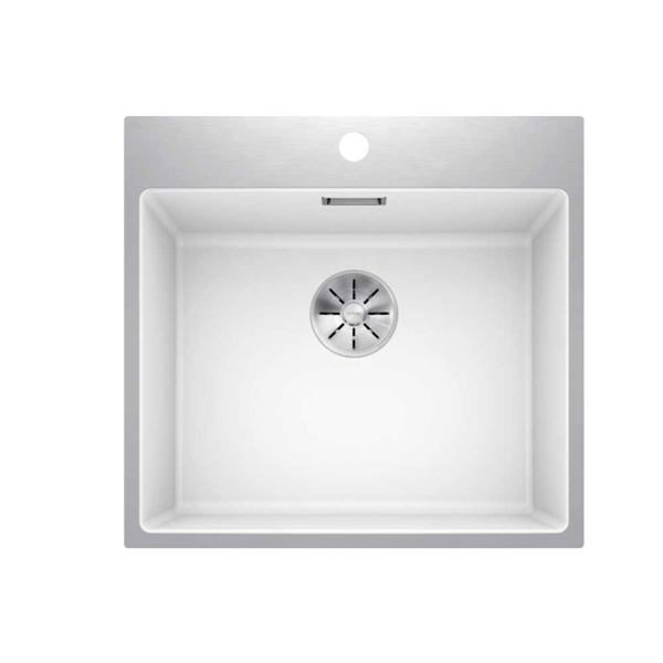 Εικόνα από Νεροχύτης Ένθετος Blanco Subline 500-IF/A Silgranit Steel Frame 54,3x51cm White 524114