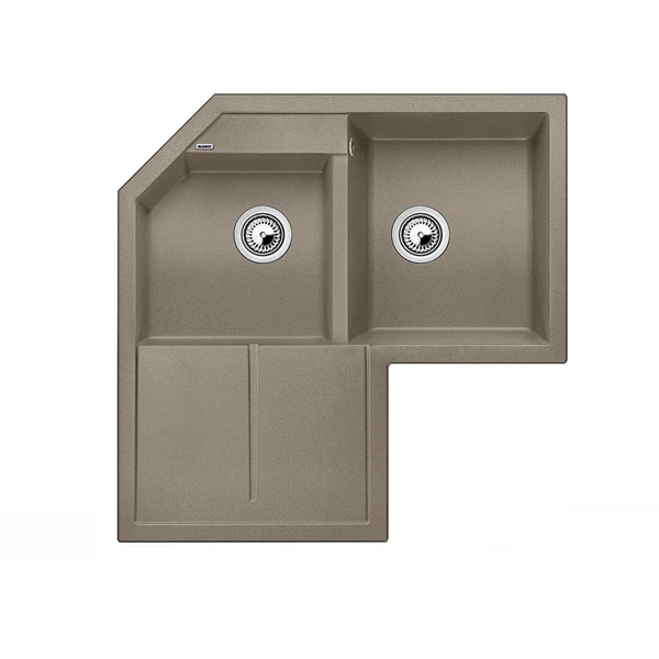 Εικόνα από Γωνιακός Νεροχύτης Blanco Metra 9 E Silgranit 83x83cm Tartufo 517367