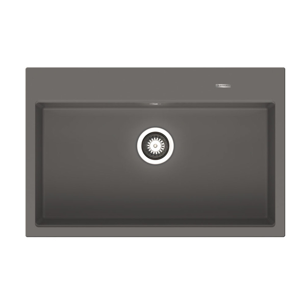 Εικόνα από Νεροχύτης Pyramis Pyragranite Ithaka (78x51) 1B Iron Grey 070244511